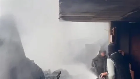 Rize'de Yangın Çıktı