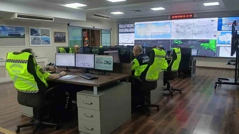 Ankara'da Hava Destekli Trafik Denetimi Yapıldı