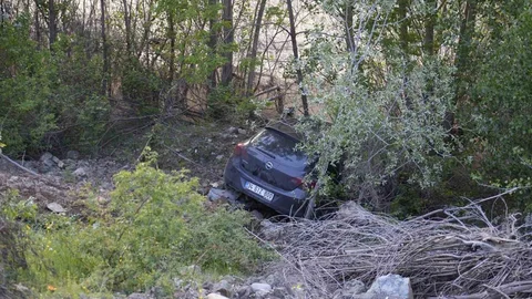 Gümüşhane'de Kontrolden Çıkan Otomobil