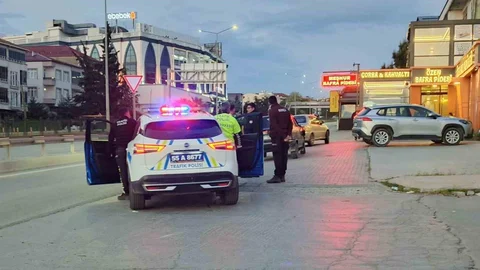Samsun'da Otomobil ile Motosiklet Çarpıştı