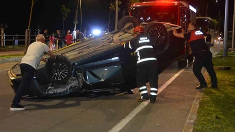 Ordu’da Alkollü Sürücü Kaza Yaptı