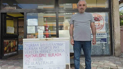 Yozgat'ta Muhtar Çetin'in Dayanışma Projesi