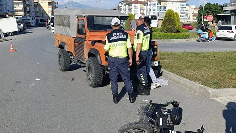 Manavgat'ta Motosiklet Kazası
