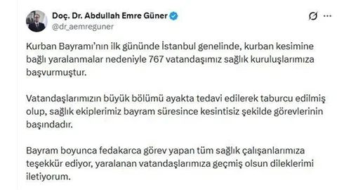 İstanbul'da Kurban Bayramı'nda Yaralanmalar