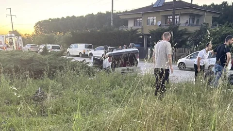 Samsun'da Otomobil Takla Attı