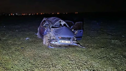 Afyonkarahisar'da Takla Atan Araçta Yaralanma
