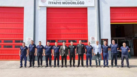 Bilecik'te İtfaiye Personeliyle Bayramlaşma
