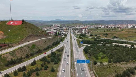 Kırıkkale'de Yolların Son Durumu Havadan Görüntülendi
