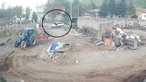 Kayseri'de Otomobil Kazası Görüntülendi