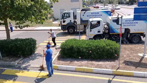 Aydın'da Bayram Süresince Çalışmalar Sürüyor