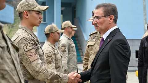 Erzurum'da Jandarma Bayramlaşması Gerçekleşti