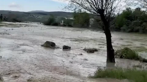 Kastamonu'da Sağanak Yağış Etkili Oldu