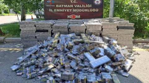 Batman'da 14 Bin 600 Paket Sigara Ele Geçirildi