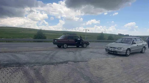 İki Otomobil Çarpıştı, Bir Yaralı