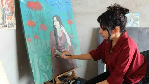 Şırnak'ta Genç Ressamın Umut Dolu Hikayesi