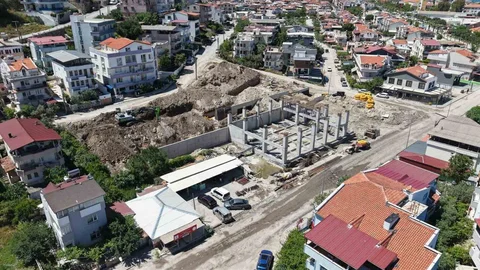 Dikili’de Yeni İtfaiye Binası Yükseliyor