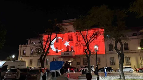 İstanbul'da Video Mapping Gösterisi