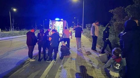 Bursa'da Tarlaya Uçan Araba Kazası
