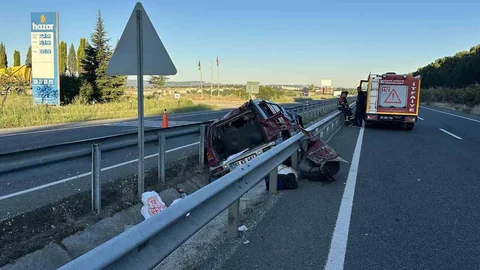 Uşak’ta Trafik Kazası: 1 Ölü, 2 Yaralı