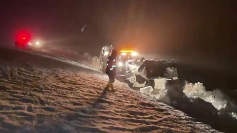Artvin’de Mahsur Kalan Kampçıların Kurtarılması