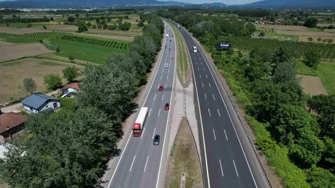Anadolu Otoyolu'nda Trafik Görüntülendi