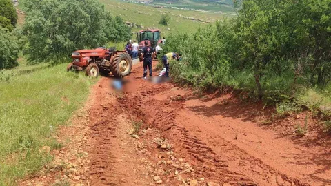 Afyonkarahisar'da Traktör Kazası