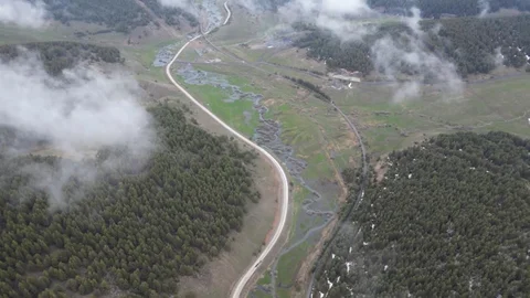 Kars'ta Sis Bulutları Kartpostallık Görüntüler Oluşturdu