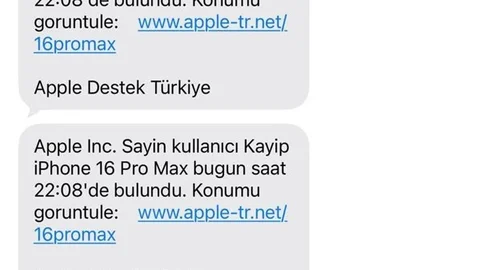Çalınan iPhone'lar için dolandırıcılık yöntemi.