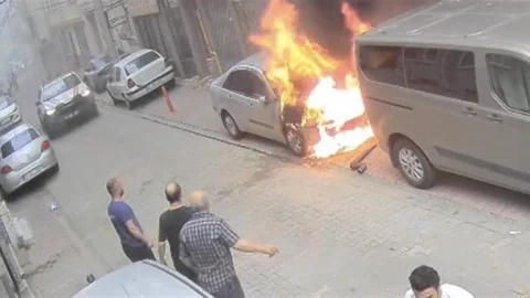 Tekirdağ’da Otomobil Yangını ve Tutuklama