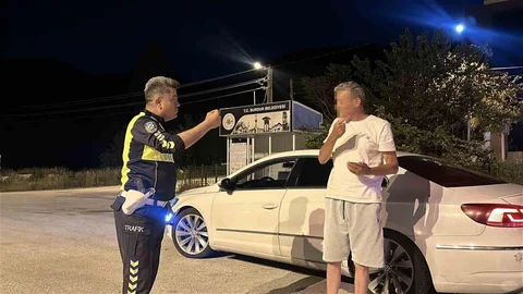 Burdur'da Alkollü Sürücü Yakalandı