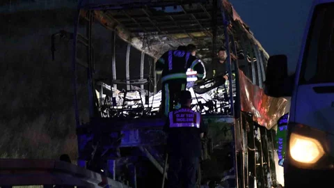 Denizli'de Otobüs Kazası