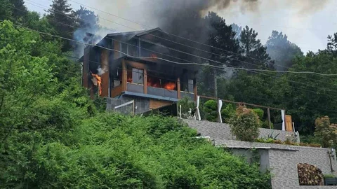 Kastamonu'da Villada Yangın Çıktı
