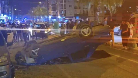 Mersin'de Takla Atan Araçta Kaçan 3 Kişi Yakalandı
