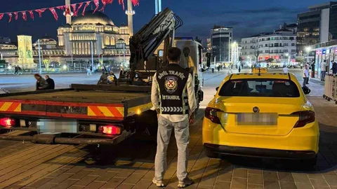 Beyoğlu'nda Taksimetre Açmayan Şoföre Cezası