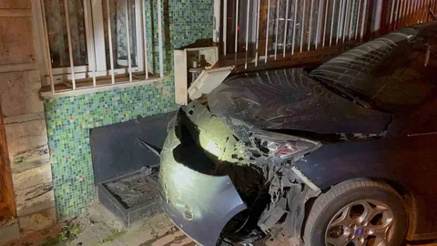 Alkollü Sürücü Doğalgaz Kutusunu Patlattı
