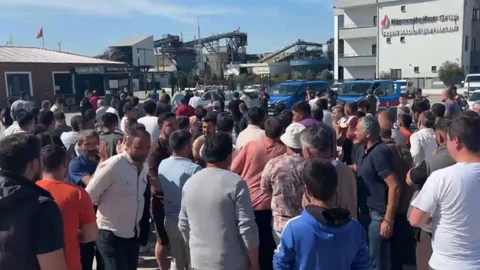 Edirne Maden İşçileri Eylemlerini Sürdürüyor