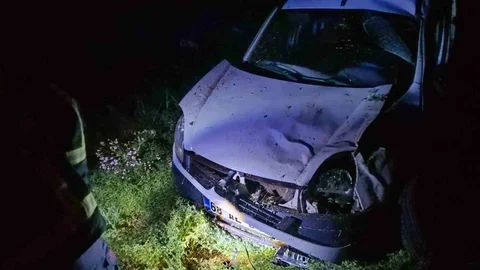 Mardin'de Ticari Araç Devrildi