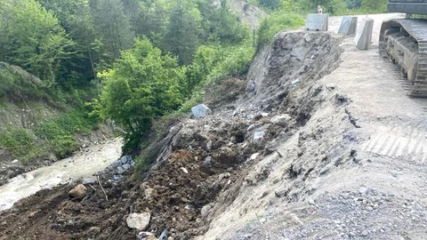 Düzce'de Heyelan Riski Artıyor