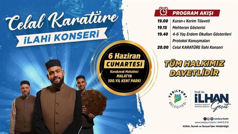Celal Karatüre Malatya'da Konser Verecek