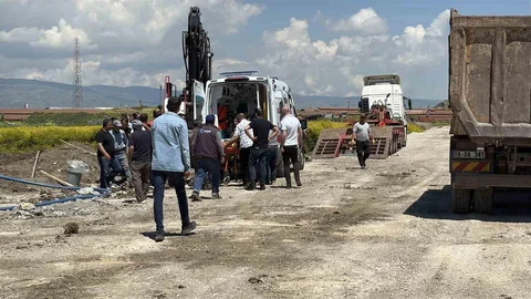 Çorum'da İnşaat Göçüğü Kazası