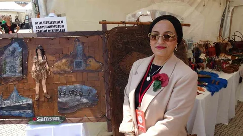 Atık Derilerle Sanat Eseri Sergilendi