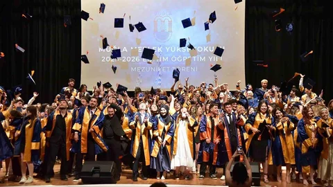 Muğla MYO Mezuniyet Töreni Coşkusu