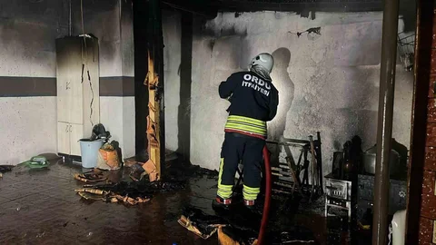 Ordu'da Cami Lojmanında Yangın Çıktı