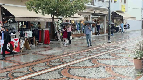Edirne'de Yağmur Keyfi