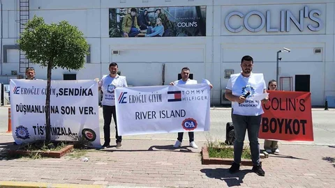 Öz İplik-İş Uşak'ta Basın Açıklaması Yaptı
