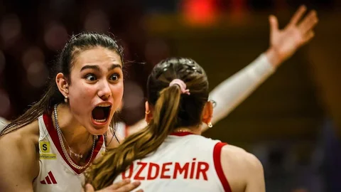 A Milli Kadın Voleybol Takımı Galip Geldi