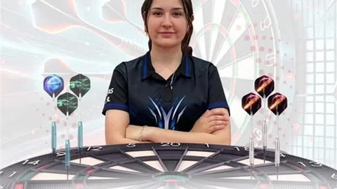 Tavas'ta Dart Şampiyonu Elif Dilara Davulcu