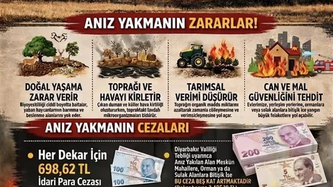 Diyarbakır’da Anız Yanma Cezası Artıyor