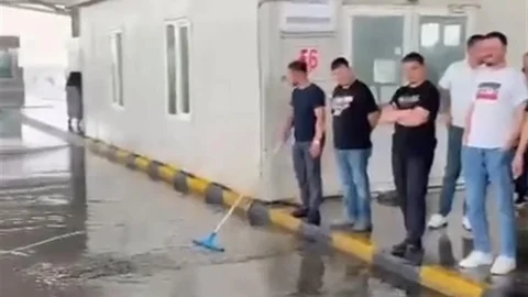 Kapıkule’de Su Birikintileri Oluştu