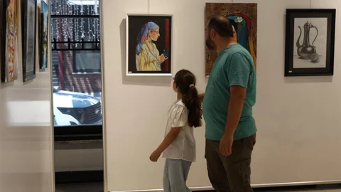 Kartepe'de "Ahenk" Sergisi Sanatseverlerle Buluştu